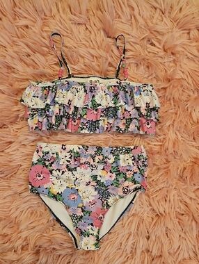Cotton On KIDS Alexia Floral High Waisted Bikini. Size 9-10